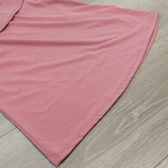 First Love Pink Ruffled Off-Shoulder Blouse - Picture 7 of 13